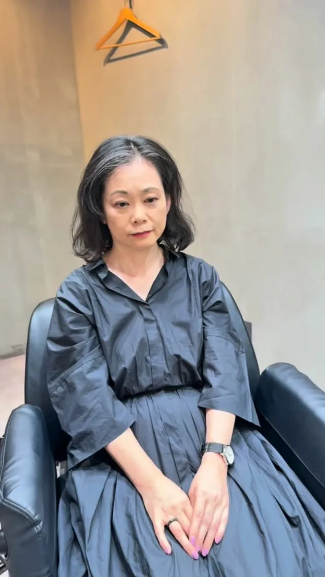 60代、ボブからベリーショートでここまで軽やかに。